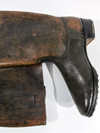 Paar Stiefel für Mannschaften der Wehrmacht, ungetragene Kammerstücke, Sohlenlänge 29,5cm