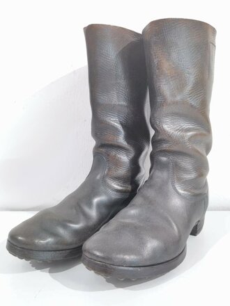 Paar Stiefel für Mannschaften der Wehrmacht, getragene Kammerstücke, Sohlenlänge 30cm