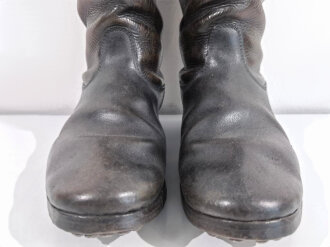 Paar Stiefel für Mannschaften der Wehrmacht, getragene Kammerstücke, Sohlenlänge 30cm