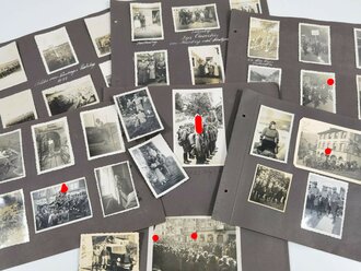 Konvolut Fotos eines Angehörigen der SA, unter anderem Reichsparteitag Nürnberg. Insgesamt 53 Fotos mit Uniformierten