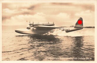 Ansichtskarte "Viermotoriges Transozeanboot Dornier...
