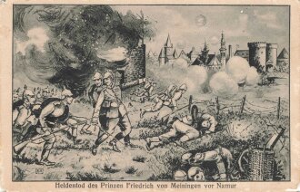 Ansichtskarte "Heldentod des Prinzen Friedrich von...