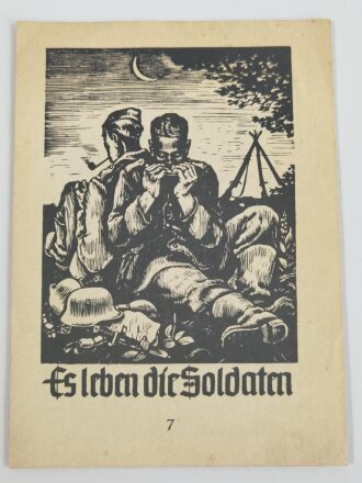 Liederblatt "Es leben die Soldaten" Nr. 7 unter...