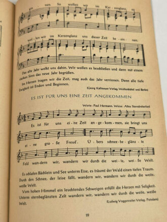 "Deutsche Kriegs Weihnacht" herausgegeben von der NSDAP, Liederbuch, 31 Seiten, ca. DIN A4