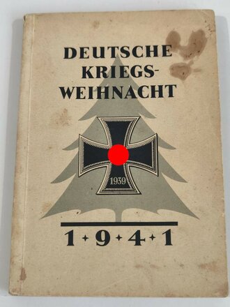 "Deutsche Kriegs Weihnacht 1941", Liederbuch, 79 Seiten, ca. DIN A4