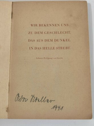 "Deutsche Kriegs Weihnacht 1941", Liederbuch,...