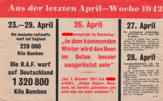 Flugblatt "Aus der letzten April-Woche 1942" G.24, ca. DIN A5