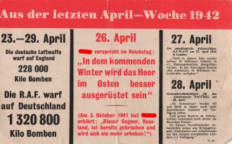 Flugblatt "Aus der letzten April-Woche 1942" G.24, ca. DIN A5