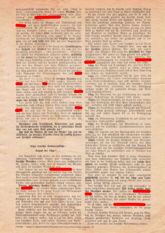"Mitteilungen für die Truppe", August 1944, Nr. 335, DIN A4, REPRODUKTION