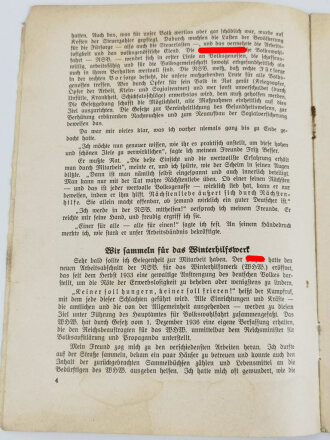 NSV "Schriften zu Deutschlands Erneuerung" Nr. 122 1940, stark gebraucht, 16 Seiten