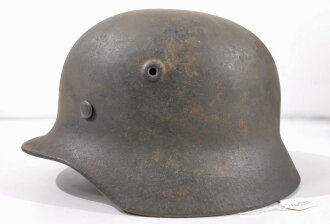 Heer, Stahlhelm Modell 1940. Originallack, zusammengehöriges Stück , Glockengrösse 64