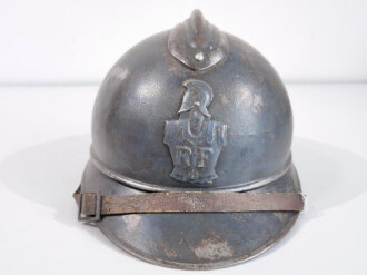 Frankreich 1.Weltkrieg, Stahlhelm Modell Adrian. Originallack