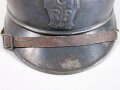 Frankreich 1.Weltkrieg, Stahlhelm Modell Adrian. Originallack