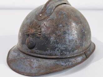 Frankreich 1.Weltkrieg, Stahlhelm Modell Adrian. Originallack