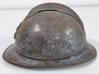 Frankreich 1.Weltkrieg, Stahlhelm Modell Adrian. Originallack