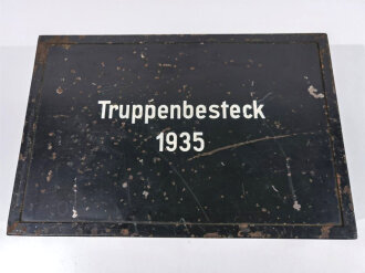 "Truppenbesteck 1935" Wehrmacht . Originallack, guter Gesamtzustand, nicht auf Vollständigkeit geprüft