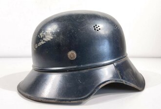 Stahlhelm Luftschutz. Zusammengehöriges Stück, Originallack,