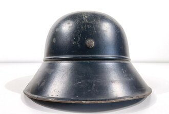 Stahlhelm Luftschutz. Zusammengehöriges Stück, Originallack,