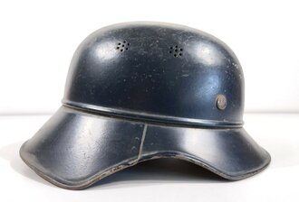 Stahlhelm Luftschutz. Zusammengehöriges Stück, Originallack,