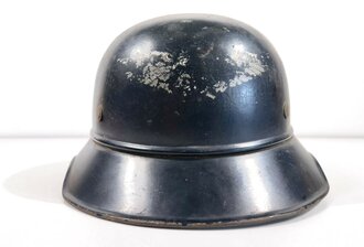 Stahlhelm Luftschutz. Zusammengehöriges Stück, Originallack,