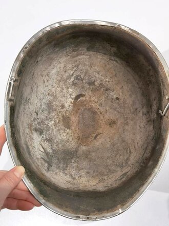 U.S. WWII fix bale helmet shell , original paint