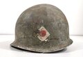 U.S. WWII fix bale helmet shell , original paint