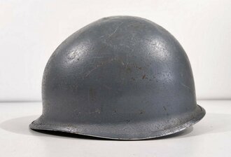U.S. Vietnam era steel helmet, possibly Navy.  Rear seam...