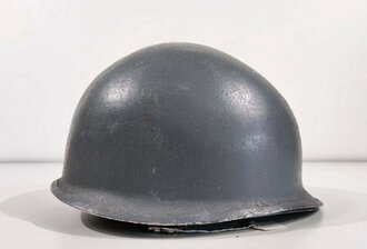 U.S. Vietnam era steel helmet, possibly Navy.  Rear seam helmet shell, original paint "UMAL 1967" Original painted WWII style liner without markings