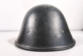 Niederlande Stahlhelm, schwarzer Originallack