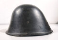 Niederlande Stahlhelm, schwarzer Originallack