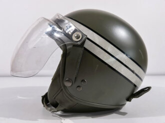 Frankreich, Motorradhelm Polizei oder Militär, datiert 1990, Kopfgrösse 57,  guter Zustand