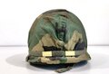 U.S. Army steel helmet in good condition. Cover dated 78, liner sweatband dated 86