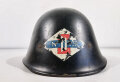 Stahlhelm Niederlande M38 Nederlandse Spoorwegen ( Bahn ), original lackiert