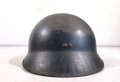 Frankreich, Stahlhelm für Panzertruppen Modell 1935.  Blauer Originallack