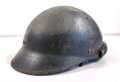 Frankreich, Stahlhelm für Panzertruppen Modell 1935.  Blauer Originallack