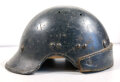 Frankreich 2.Weltkrieg, Stahlhelm für  motorisierte Einheiten ? .  Blauer Originallack