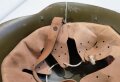 Bulgarien Stahlhelm M36C , Originallack, so bis in die 80iger Jahre getragen