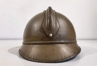Belgien 1.Weltkrieg, Stahlhelm Modell 1915. Zusammengehöriges Stück, Originallack