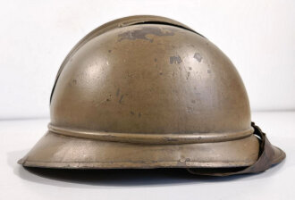 Belgien 1.Weltkrieg, Stahlhelm Modell 1915. Zusammengehöriges Stück, Originallack