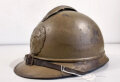 Belgien 1.Weltkrieg, Stahlhelm Modell 1915. Zusammengehöriges Stück, Originallack