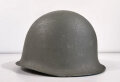 Frankreich, Stahlhelm Modell 1951 in sehr gutem Zustand. der Innenhelm datiert 1955, Variante in blau