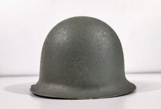 Frankreich, Stahlhelm Modell 1951 in sehr gutem Zustand. der Innenhelm datiert 1959, Variante in blau