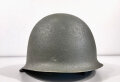 Frankreich, Stahlhelm Modell 1951 in sehr gutem Zustand. der Innenhelm datiert 1959, Variante in blau