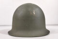 Frankreich, Stahlhelm Modell 1951 in gutem Zustand. der Innenhelm datiert 1965, Variante in blau