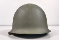 Frankreich, Stahlhelm Modell 1951 in gutem Zustand. der Innenhelm datiert 1965, Variante in blau