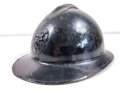 Belgien 2.Weltkrieg, Stahlhelm Modell 1926 für Angehörige der Polizei ( schwarz lackiert )