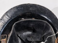 Belgien 2.Weltkrieg, Stahlhelm Modell 1926 für Angehörige der Polizei ( schwarz lackiert )