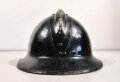 Belgien 2.Weltkrieg, Stahlhelm Modell 1926 für Angehörige der Polizei ( schwarz lackiert )