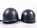 Niederlande , Stahlhelm mit Innenhelm Polizei . Originallack