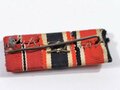 3er Bandspange Eisernes Kreuz 2. Klasse 1939 / Kriegsverdienstkreuz 2. Klasse mit Schwerter / Winterschlacht im Osten.